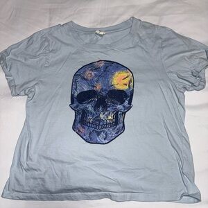 PINK Light Blue Graphic Tee - Medium